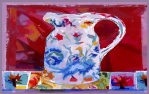A Life in Bright Colours - Blue Bird Jug 