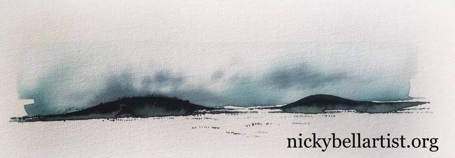 Watercolour painting by Nicky Bell