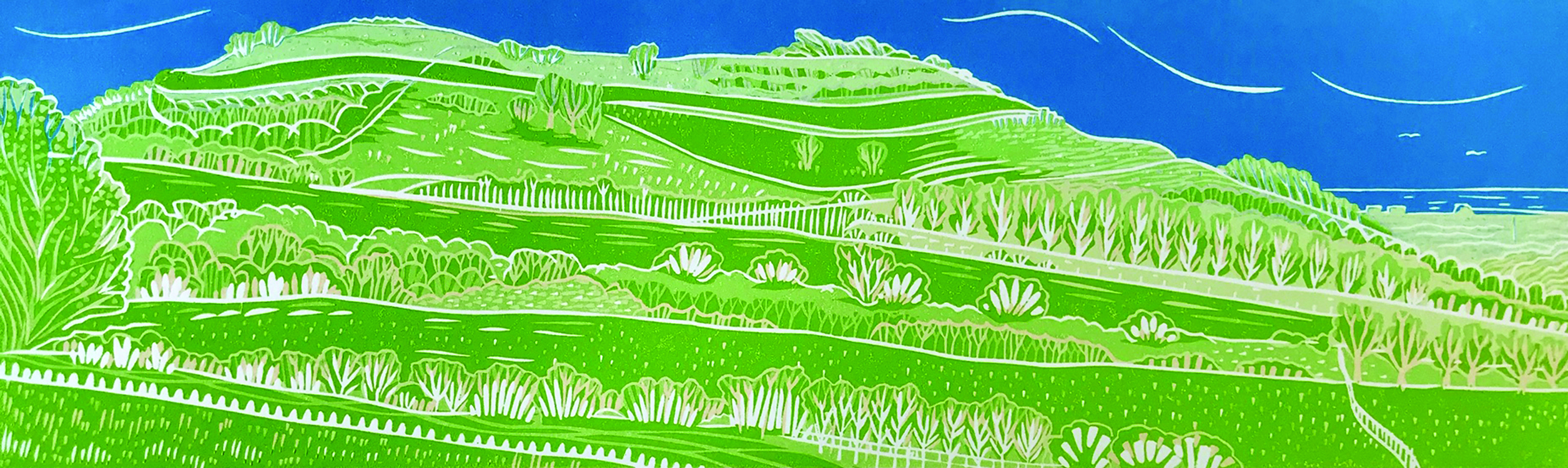 Linocut by Rosemary Jones