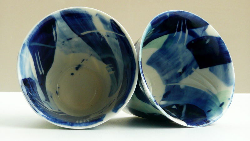 'Cup pair', ceramics by Sarah Mills