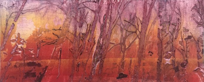 'The Red Wood', print by Peon Boyle