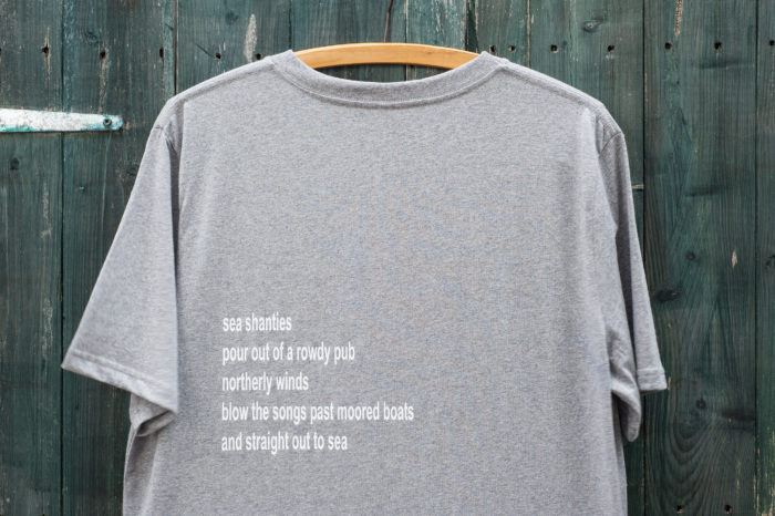 'Sea Shanties', poetry t-shirt by MoonInk 