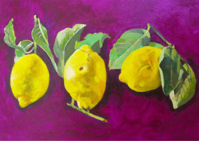 Jan Barnett: Three Leafy Lemons