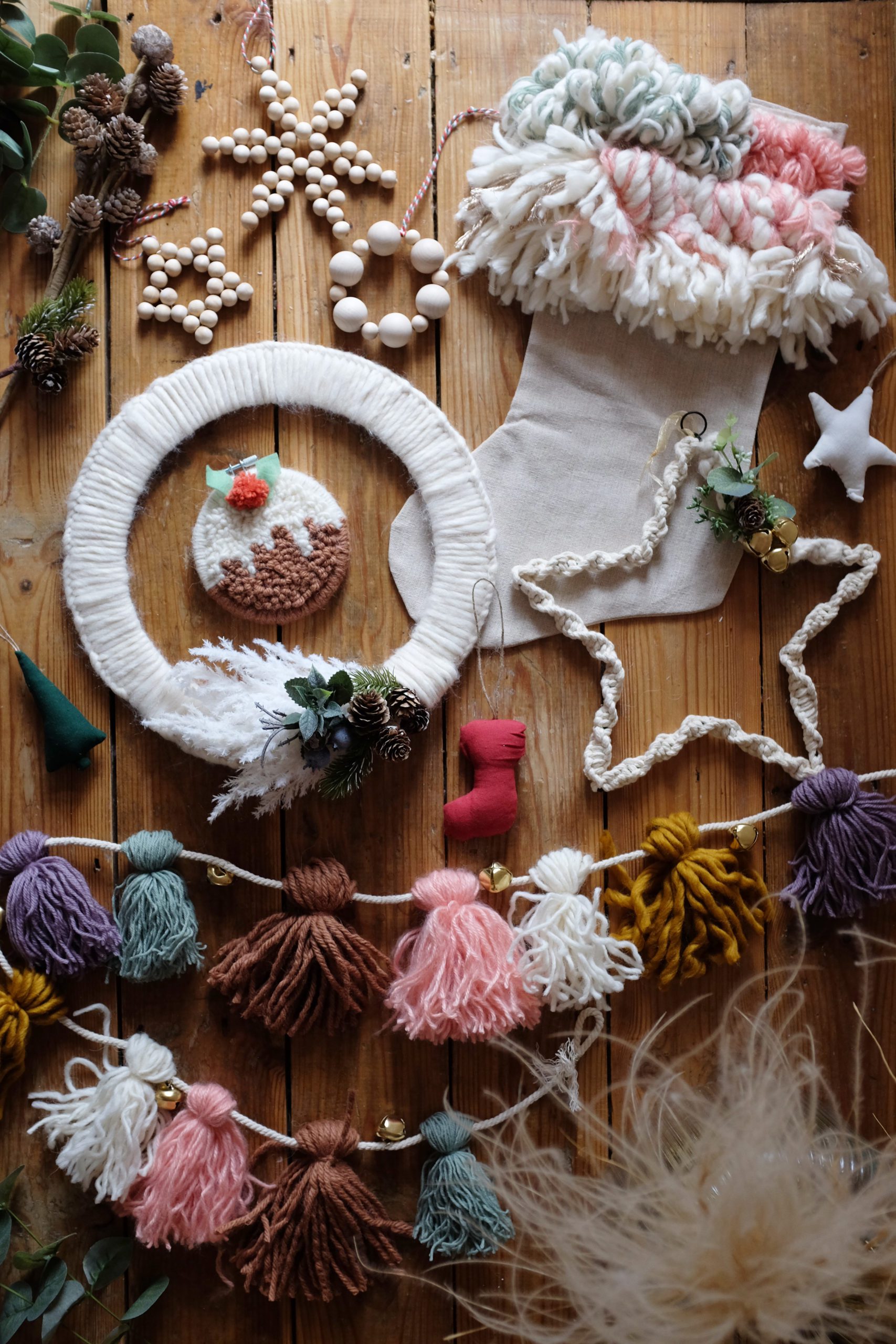 Peas & Needles: Craft Workshops festive handmade Christmas decorations