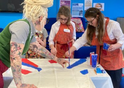 Participants of the Artful workshop as part of Sight Support Worthing's Community jubilee project