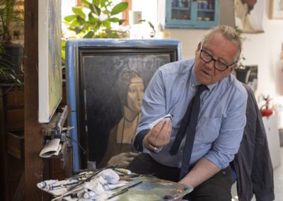 Piers in his studio