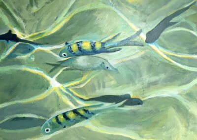 A painting of fish by Jan Barnett