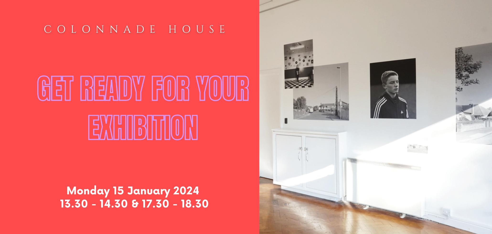 Photograph your work at colonnade house