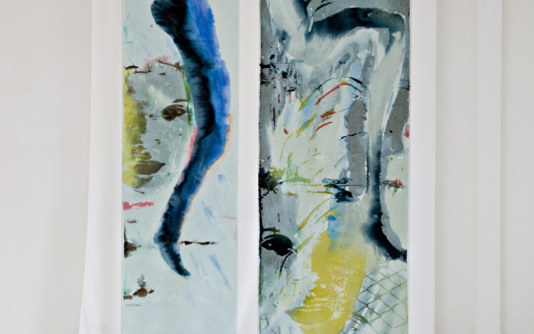 Carole Waller: ‘Portal’ Paintings and Prints on Paper & Cloth