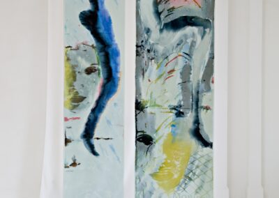 Carole Waller: ‘Portal’ Paintings and Prints on Paper & Cloth