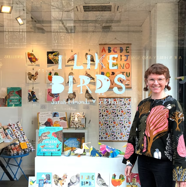 Sarah in her studio